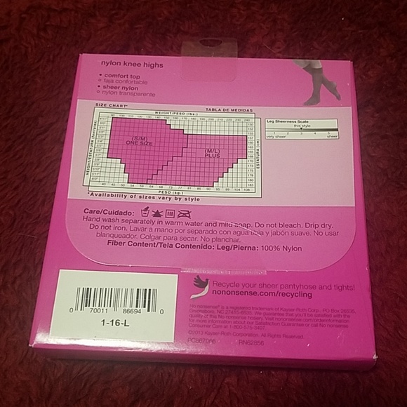 Tan sheet toe knee highs - Picture 2 of 2